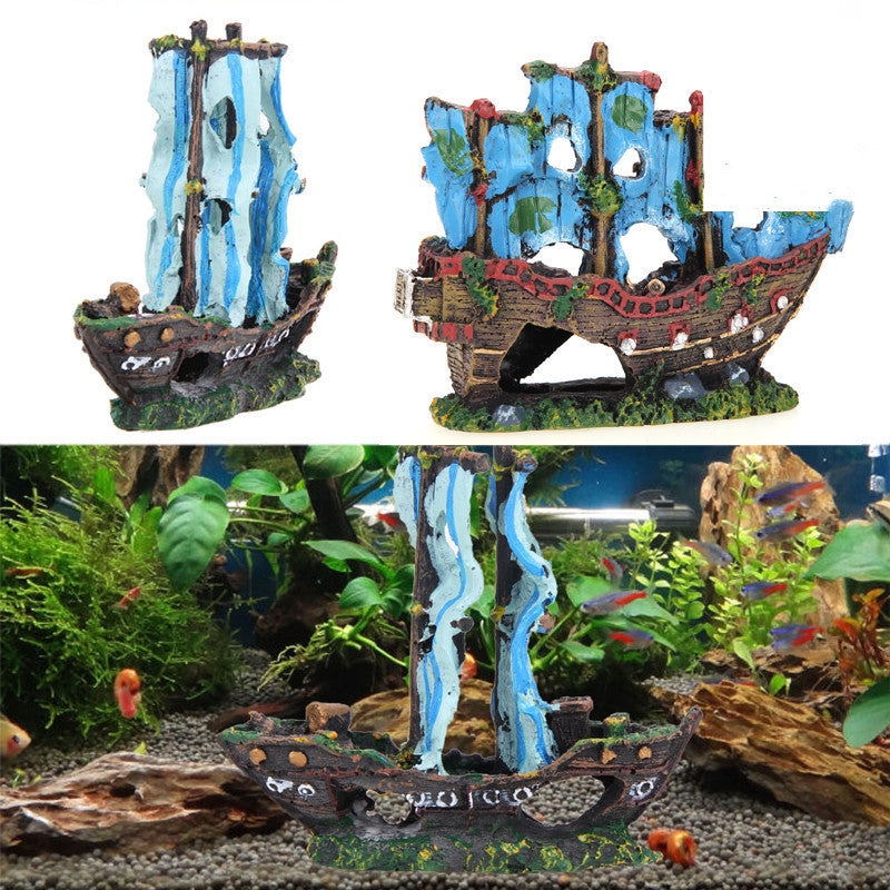 Aquarium landscaping resin rockery