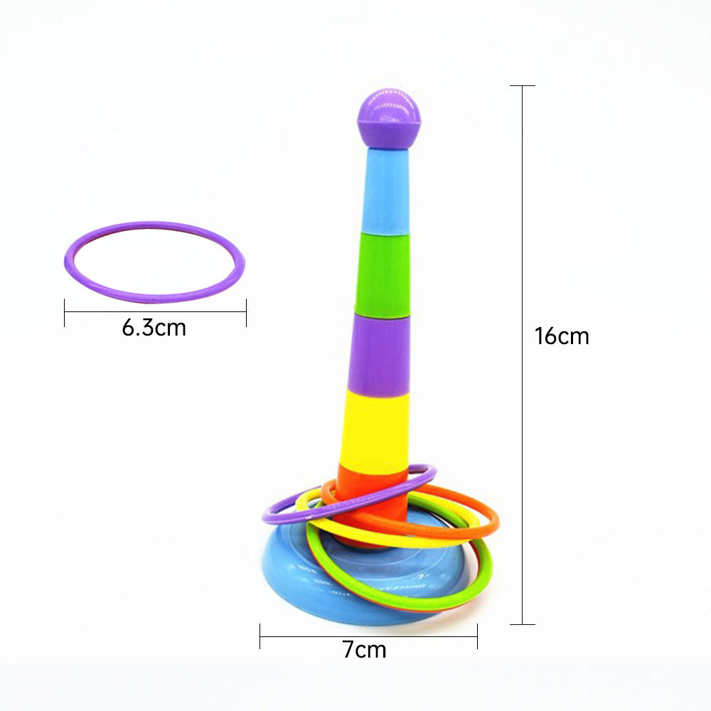 Interactive Parrot Toy - Adjustable Height Perch & Ring Set