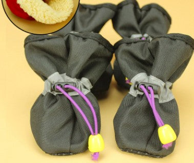 Soft-Bottom Dog Shoes - Anti-Slip Warm Boots for Small to Medium Dogs