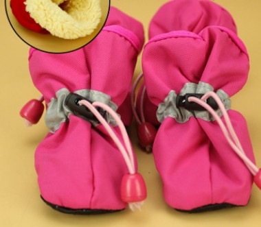 Soft-Bottom Dog Shoes - Anti-Slip Warm Boots for Small to Medium Dogs