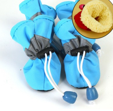 Soft-Bottom Dog Shoes - Anti-Slip Warm Boots for Small to Medium Dogs