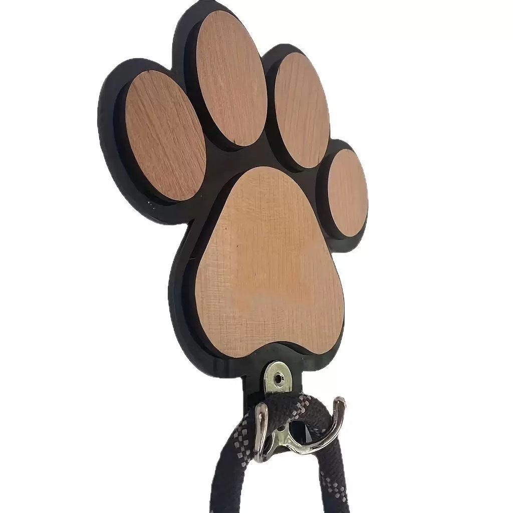 Household Fashion Wooden Foot Paw Print Hook