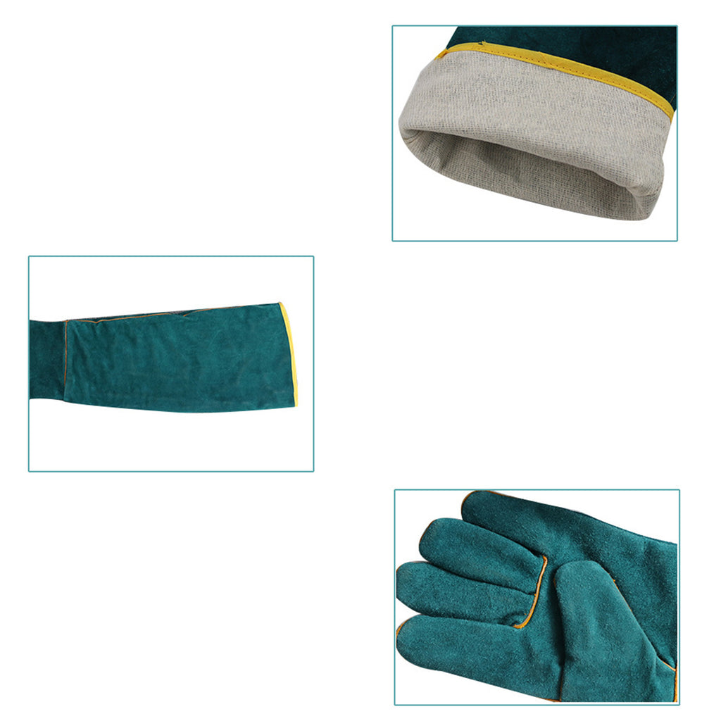 Multi-function Anti-Bite Safety Gloves Ultra Long Leather Pets Grip Biting Protective Gloves For Catch Dog Cat Reptiles Animal