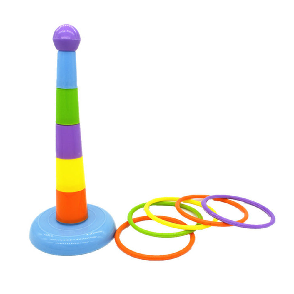 Interactive Parrot Toy - Adjustable Height Perch & Ring Set