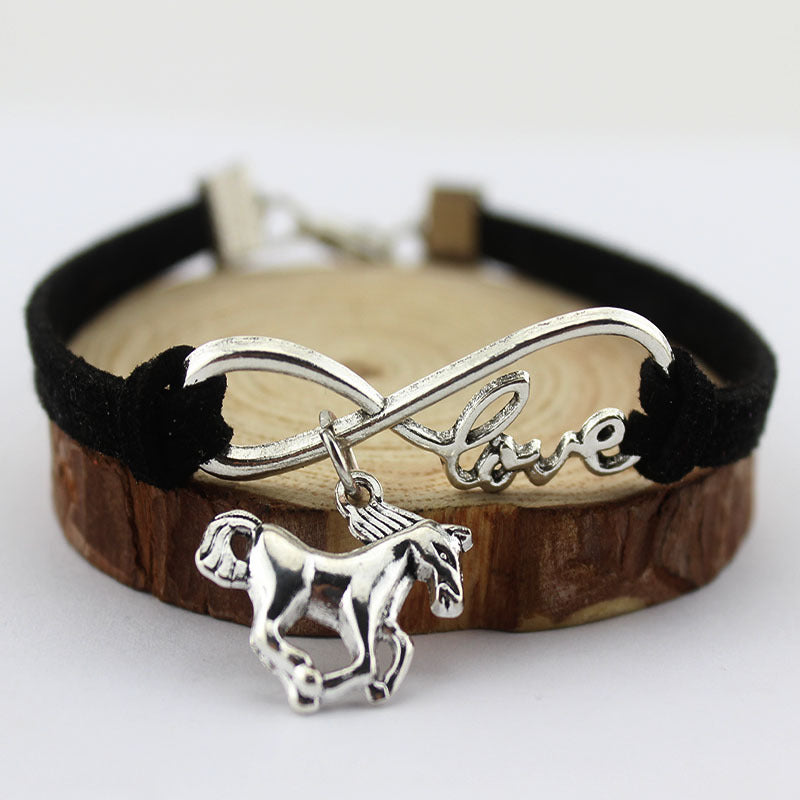 Infinity Love Horses Bracelet