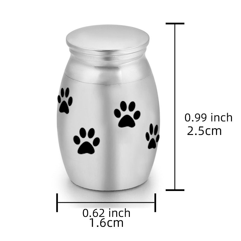 Pet Cremation Urns Metal Memorial Jars For Cats And Dogs Funeral Supplies